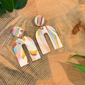 Artistic Clay Earrings